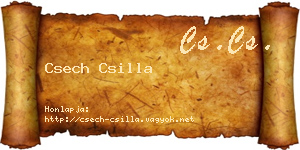 Csech Csilla névjegykártya